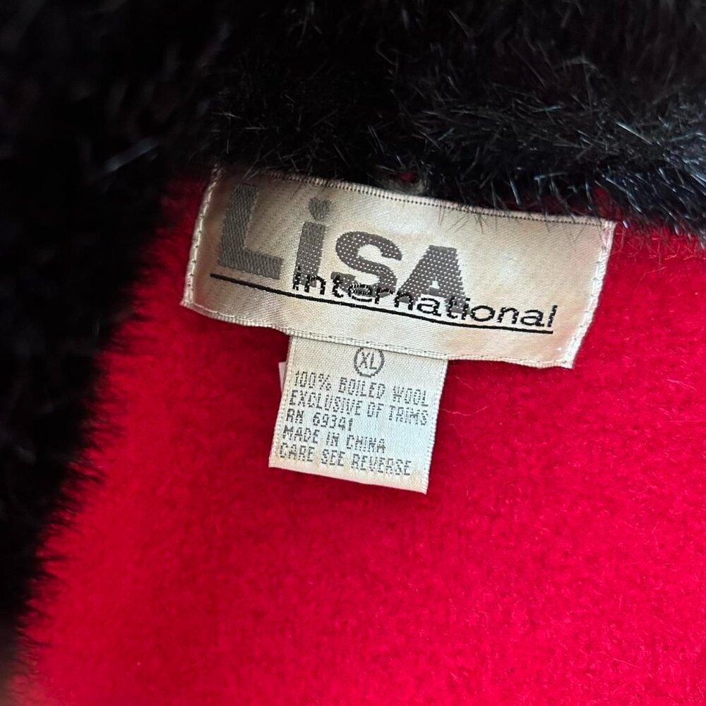 Red Wool Layering Jacket - Picture 2 of 5